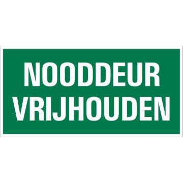 BORD VLUCHTWEG 15X30 NOODDEUR VRIJLATEN