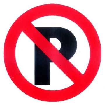 BORD ROND 180MM 'VERBODEN TE PARKEREN'