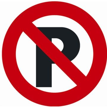 BORD ROND 300MM 'VERBODEN TE PARKEREN'