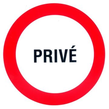 BORD ROND 180MM 'PRIVE'