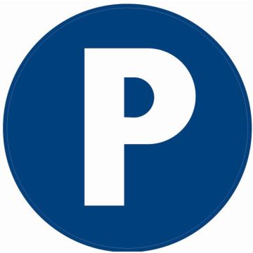 BORD ROND 300MM 'PARKEREN P'