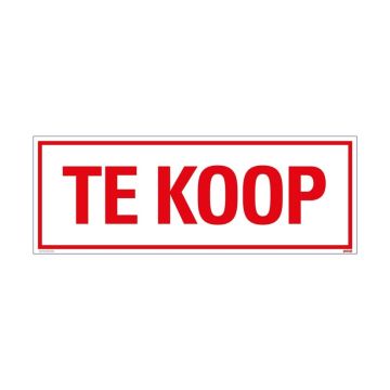 BORD 330X120MM 'TE KOOP'
