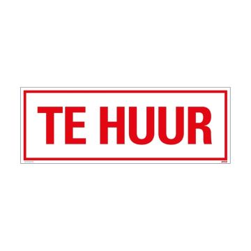 BORD 330X120MM 'TE HUUR'