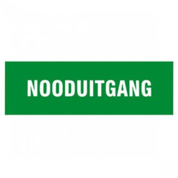 BORD 330X120MM 'NOODUITGANG'