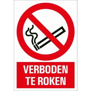 BORD COMBI 23X33 VERBODEN TE ROKEN