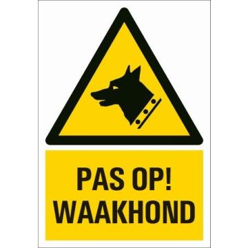 BORD COMBI 23X33 PAS OP! WAAKHOND