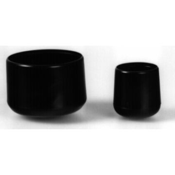 STOELDOP 12 MM ROND ZWART