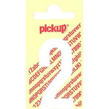 PLAKCIJFER 2 90 MM WIT NOBEL