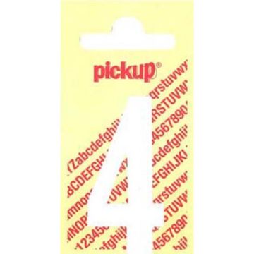 PLAKCIJFER 4 120 MM WIT NOBEL