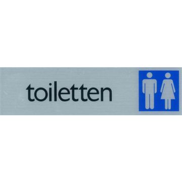 ROUTE BORD ALU 165X44 TOILETTEN