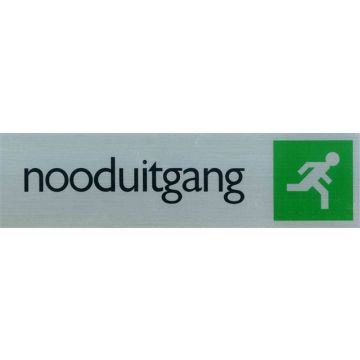ROUTE BORD ALU 165X44 NOODUITGANG