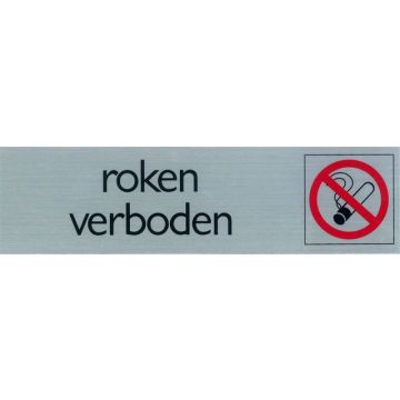 ROUTE BORD ALU 165X44 ROKEN VERBODEN