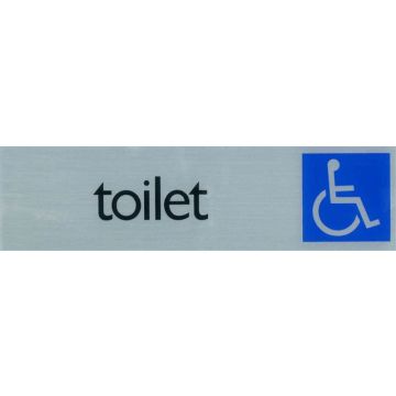 ROUTE BORD ALU 165X44 TOILETTEN ROLSTOEL