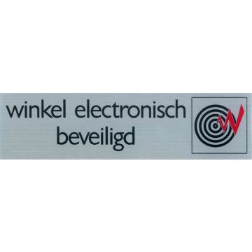 ROUTE BORD ALU 165X44 WINKEL ELECTR BEV.
