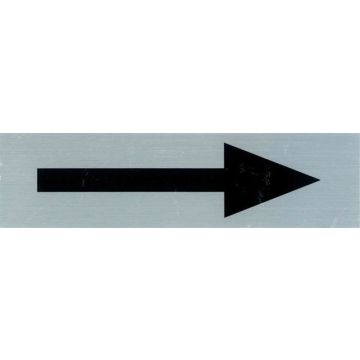 ROUTE BORD ALU 165X44 PIJL