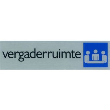 ROUTE BORD ALU 165X44 VERGADERRUIMTE