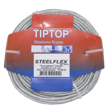 WASLIJNDRAAD 25 MTR TIPTOP STEELFLEX