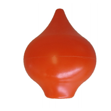 VLAGGENKNOP PEER ORANJE KUNSTSTOF