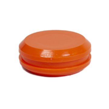 VLAGGENSTOKKNOP  7 CM ORANJE