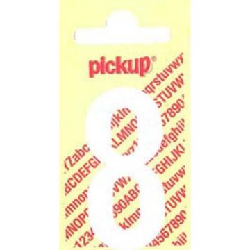 PLAKCIJFER 8 120 MM WIT NOBEL
