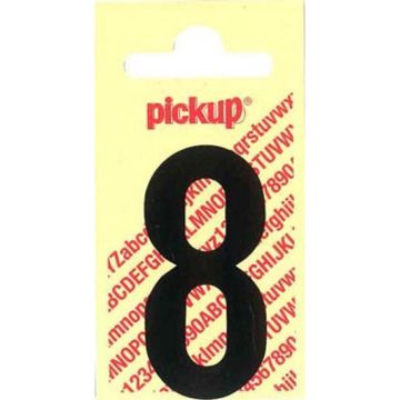 PLAKCIJFER 8 120 MM ZWART NOBEL