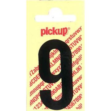 PLAKCIJFER 9 120 MM ZWART NOBEL