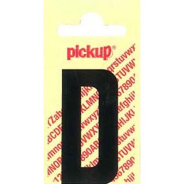PLAKLETTER D 90MM ZWART NOBEL