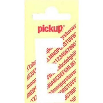 PLAKLETTER E 90MM WIT NOBEL