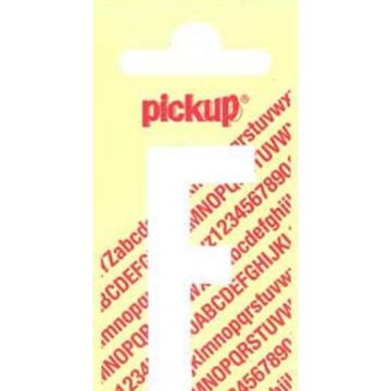 PLAKLETTER F 90MM WIT NOBEL