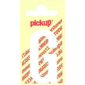 PLAKLETTER G 90MM WIT NOBEL