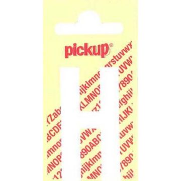PLAKLETTER H 90MM WIT NOBEL