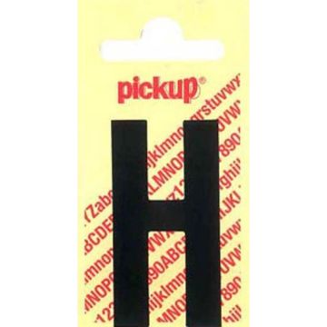PLAKLETTER H 90MM ZWART NOBEL