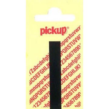 PLAKLETTER I 60MM ZWART NOBEL