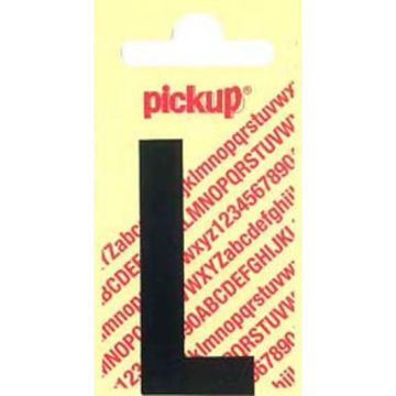 PLAKLETTER L 90MM ZWART NOBEL