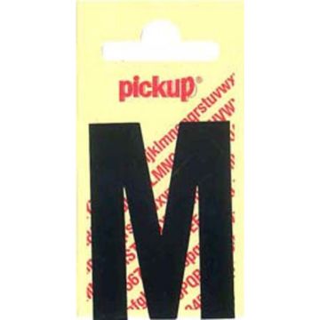 PLAKLETTER M 90MM ZWART NOBEL