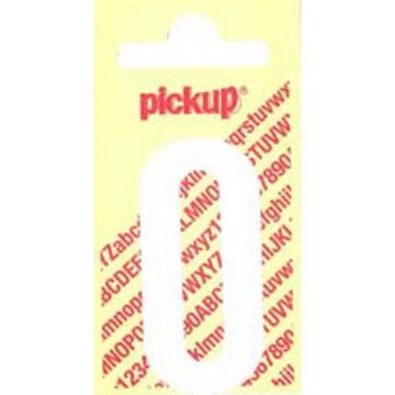 PLAKLETTER O 120MM WIT NOBEL