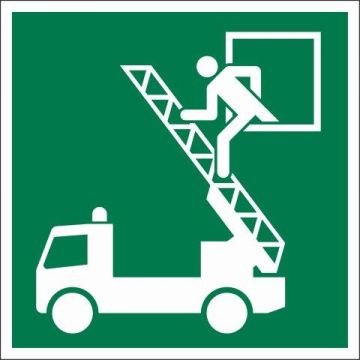 PICTOGRAM 15X15 REDDINGS UITGANG