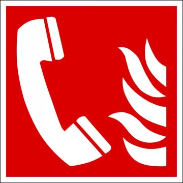 PICTOGRAM 15X15 TELEFOON BRANDALARM