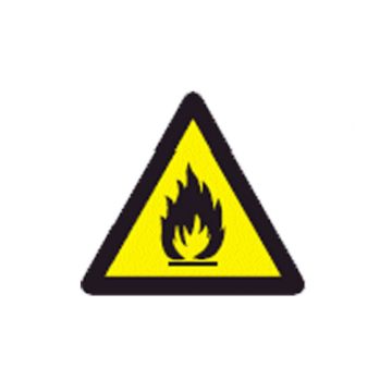 PICTOGRAM DRIEHOEK 20CM ONTVLAMB. STOF
