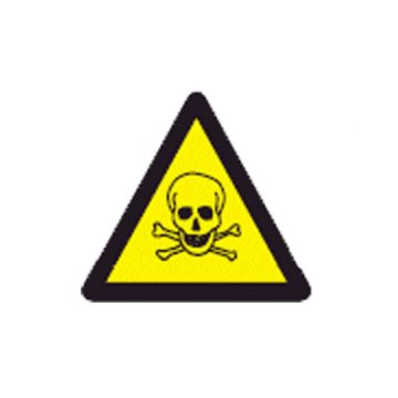 PICTOGRAM DRIEHOEK 20CM GIFTIGE STOFFEN