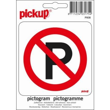 PICTOGRAM 10x10 VERBODEN TE PARKEREN