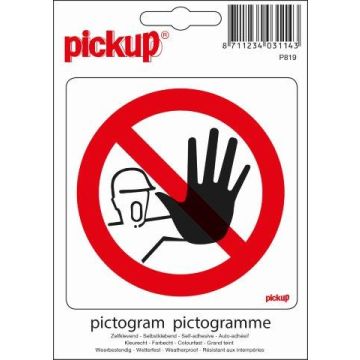 PICTOGRAM ROND 15 VERBODEN ONBEVOEGDEN