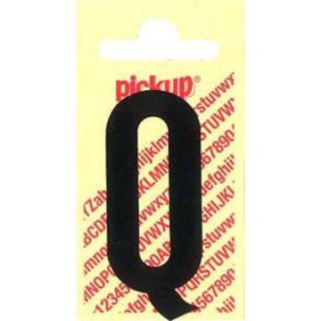 PLAKLETTER Q 90MM ZWART NOBEL
