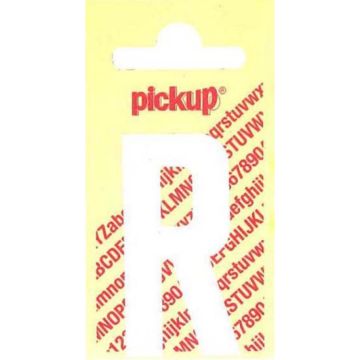PLAKLETTER R 120MM WIT NOBEL