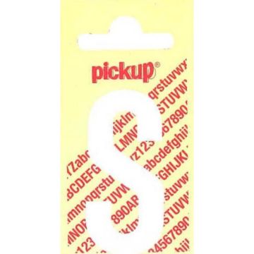 PLAKLETTER S 120MM WIT NOBEL