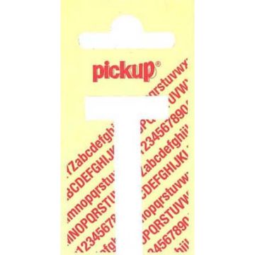 PLAKLETTER T 120MM WIT NOBEL