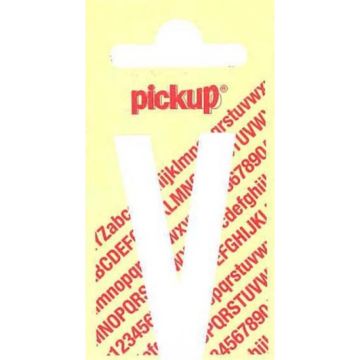 PLAKLETTER V 120MM WIT NOBEL