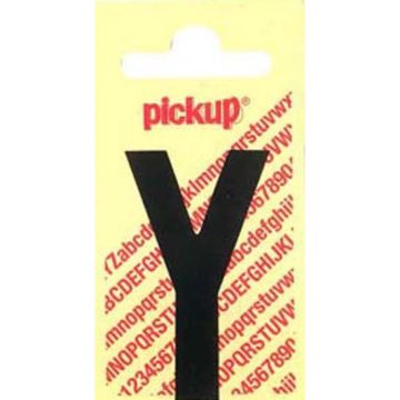 PLAKLETTER Y 90MM ZWART NOBEL