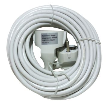 VERLENGKABEL 10-MTR 3X1 PVC WIT