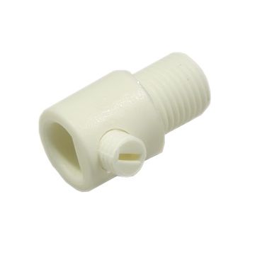 KLEMNIPPEL M10x1x7MM WIT PVC